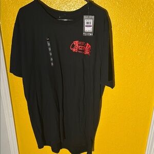 Under Armour Black Tee with Red Graphic